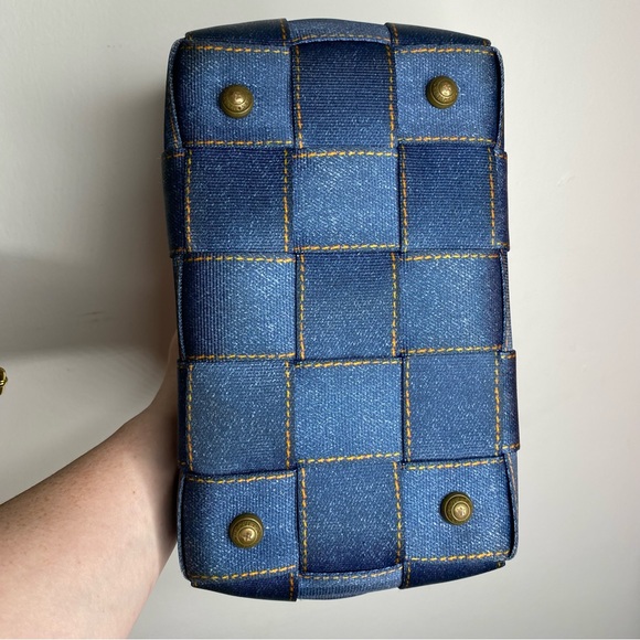 Harveys Seatbelt Purse Bag Y2K Denim Jean Blue - Picture 6 of 13